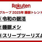楽天グループ 2025年 睡眠トレンド予測
