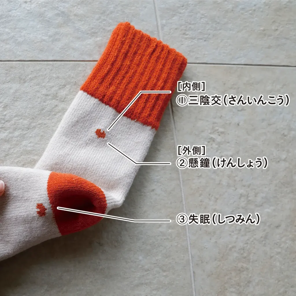 “眠りのツボ”をプラス