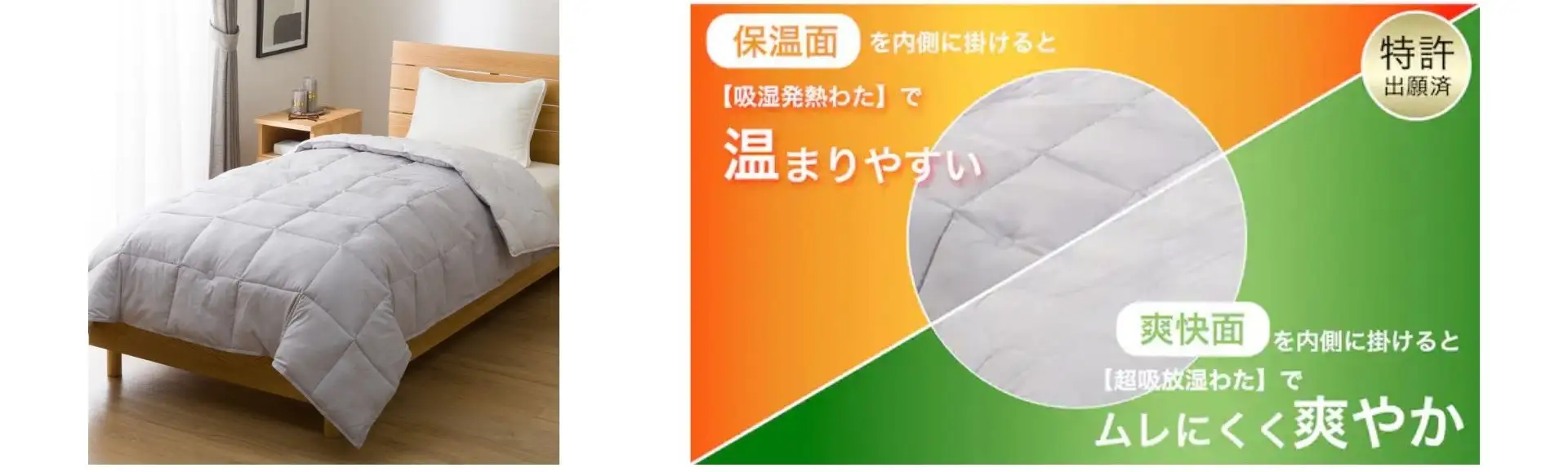 ニトリのちょうど良い湿度調整掛ふとん