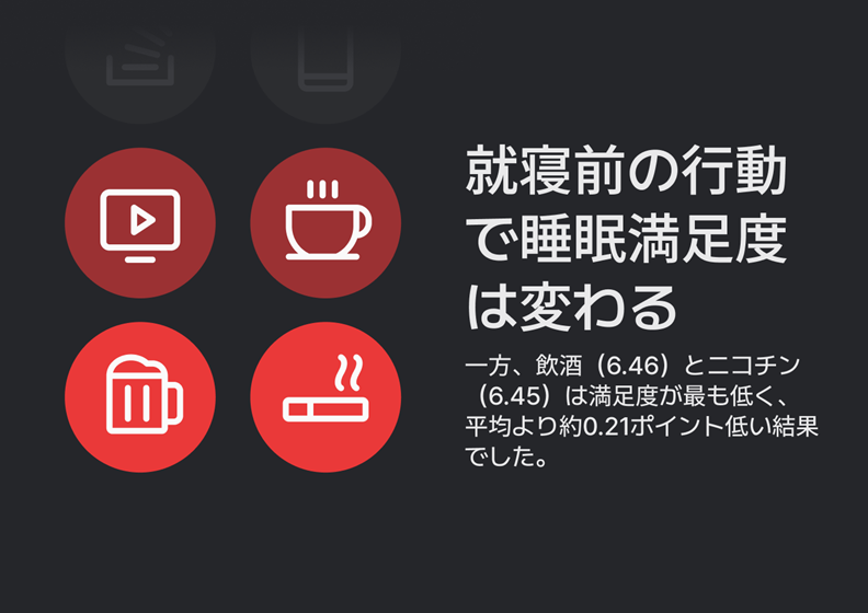 喫煙・飲酒は満足度の低下に